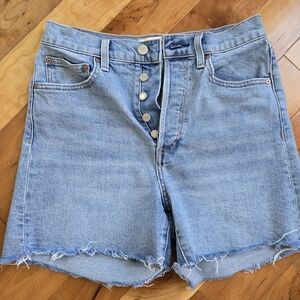 Aritzia- Denim Forum Arlo Mid-thigh Shorts